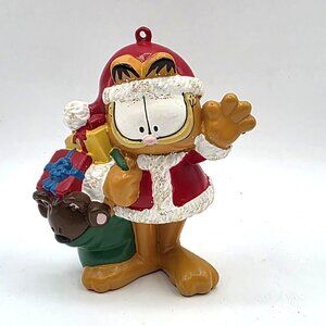 Kurt S. Adler Vintage Garfield Christmas Holiday Ornament Paws GARFIELD AS SANTA